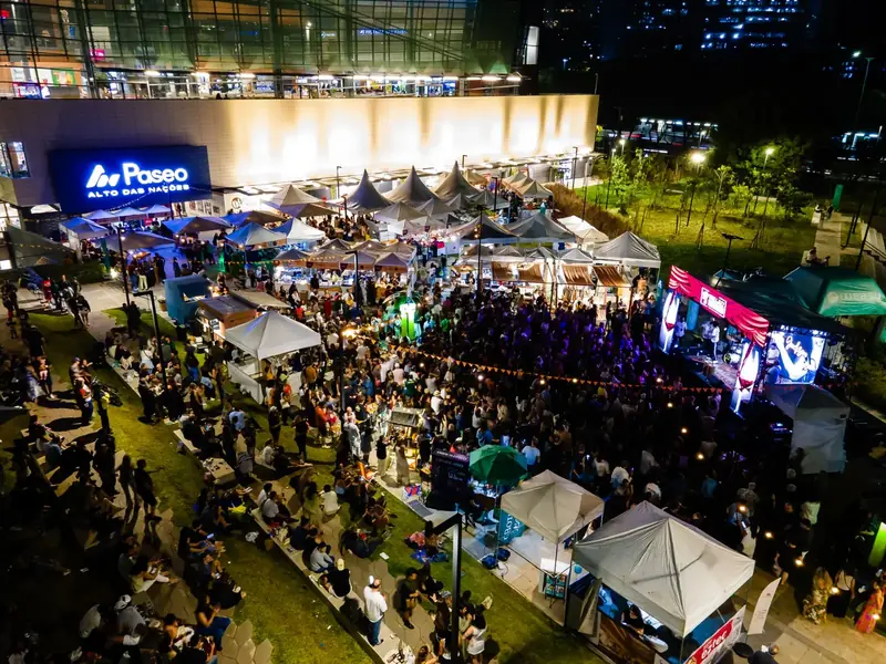 Vista da área do festival na edição do Alto das Nações, em novembro de 2025